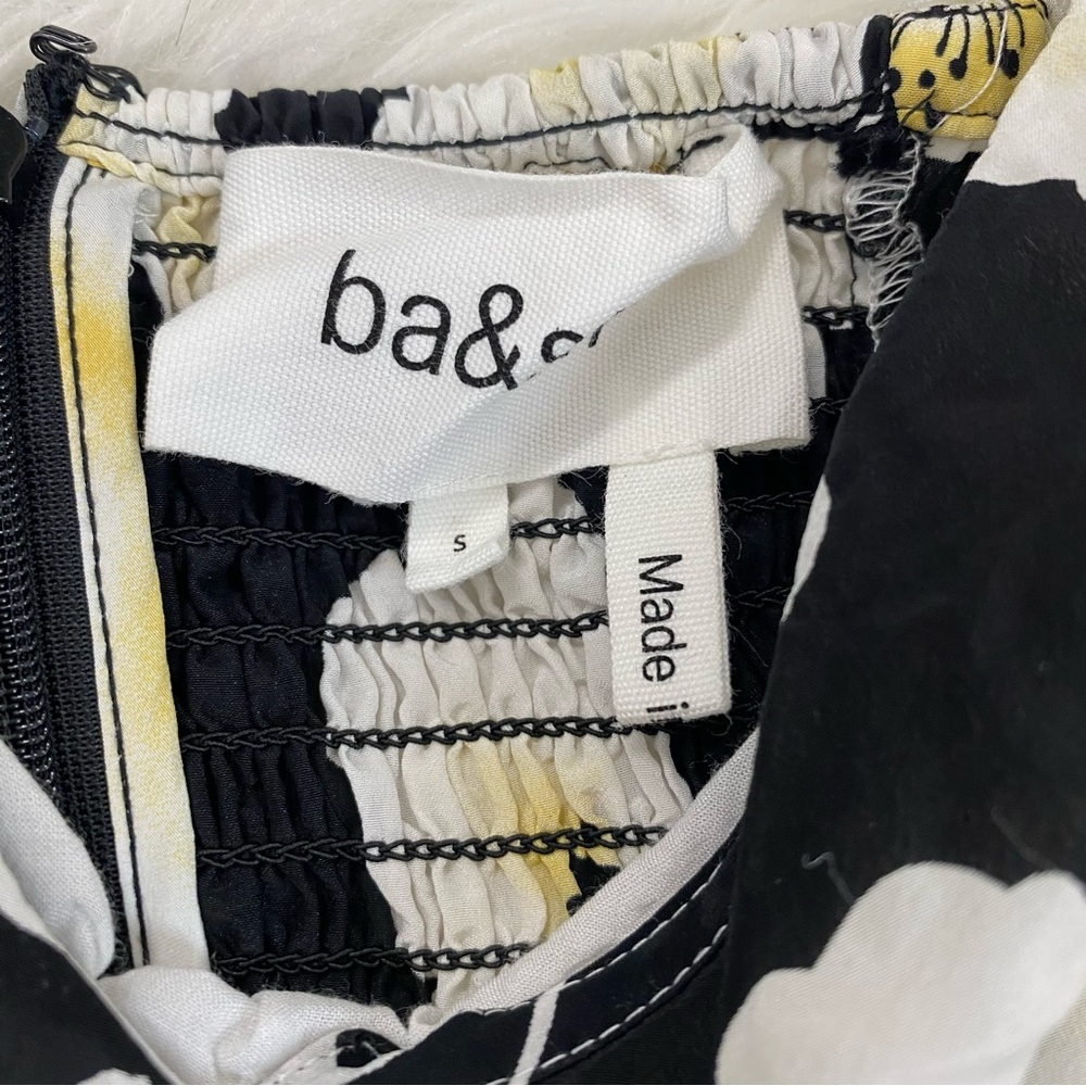 BA&SH Black and White Floral Blouse - Picture 3 of 5